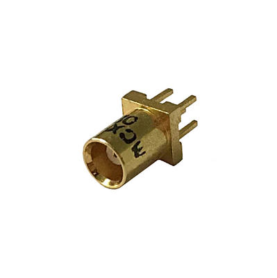 Gold Plated Waterproof Coaxial Connector MCX Female Straight Rf Coaxial Connector Soldering