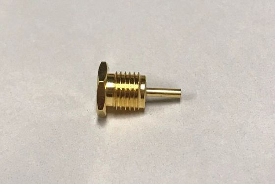 Nut Mounting Trf Coaxial Cable Connectors MCX Female Straigh Gold Plated