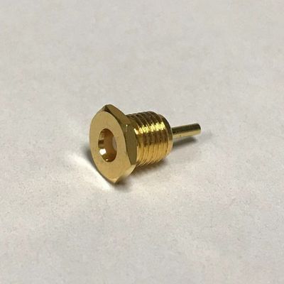 Nut Mounting Trf Coaxial Cable Connectors MCX Female Straigh Gold Plated